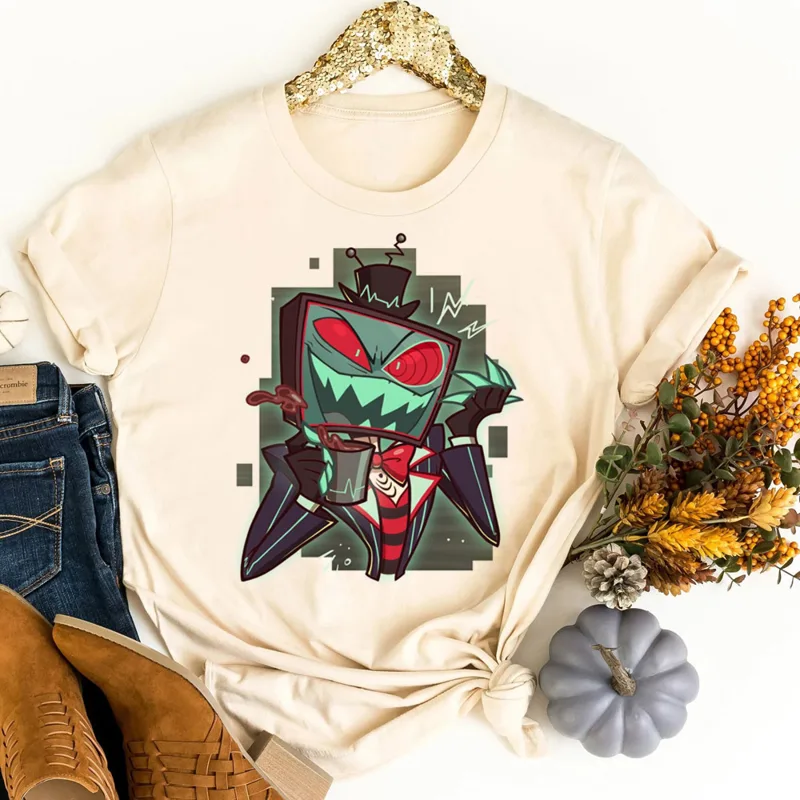 Women Fashion 80S - Hazbin Hotel t-shirt shoujo korean fashion