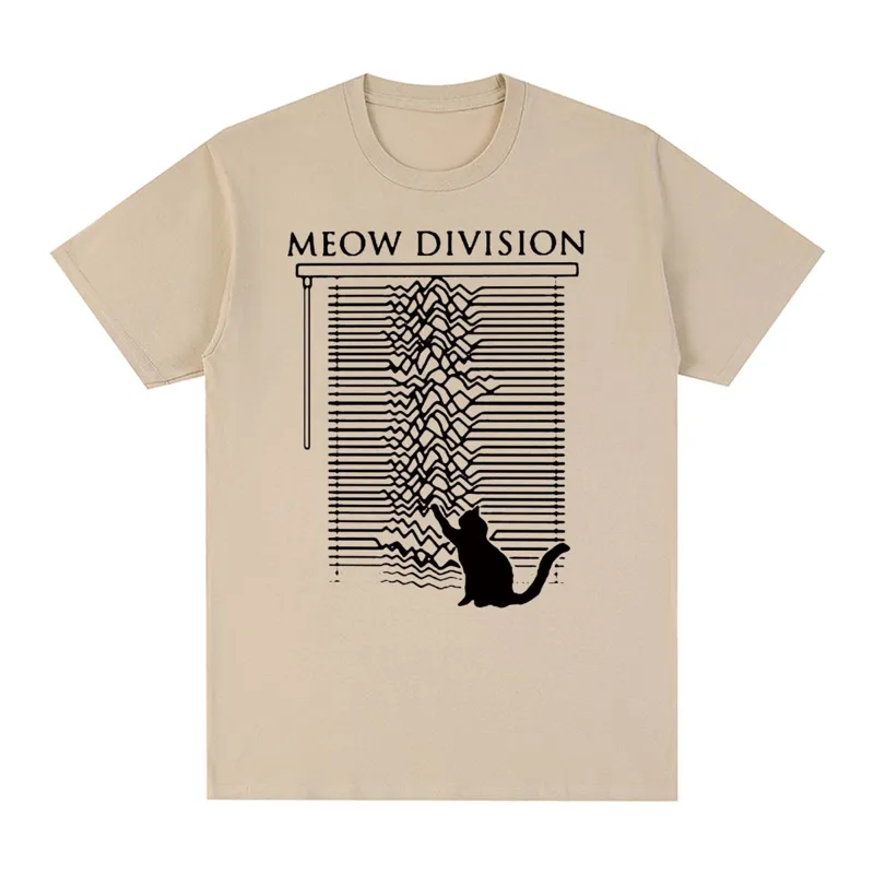 Women Fashion 80S - Joy Division Unknown Pleasure cat Vintage
