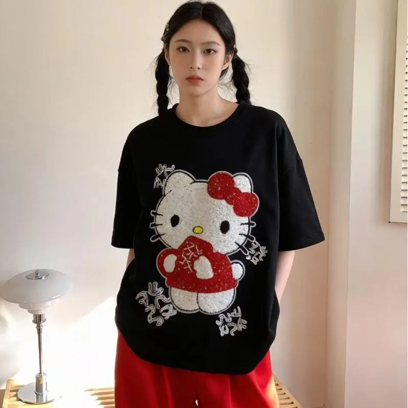 Trend Women Fashion - Cute Short-Sleeved Hello Kitty Summer New