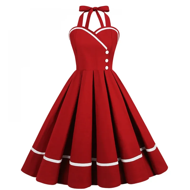 Women Fashion 80S - Halloween 50s 60s 80s Retro Dress