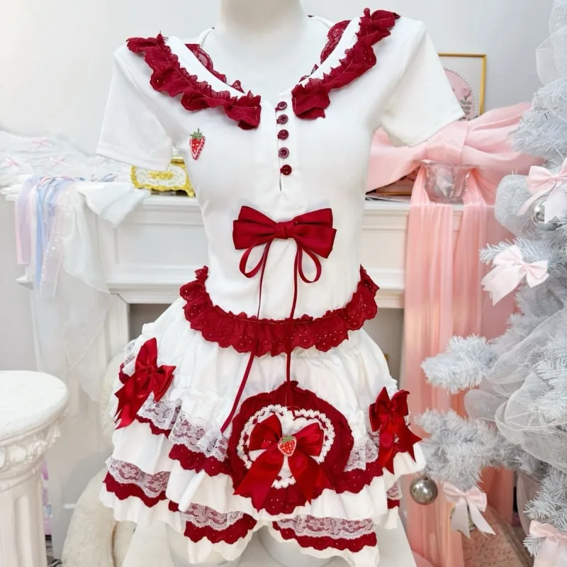 Ruched Dress Mini - New Coquette Sweet Lolita Short Sleeve