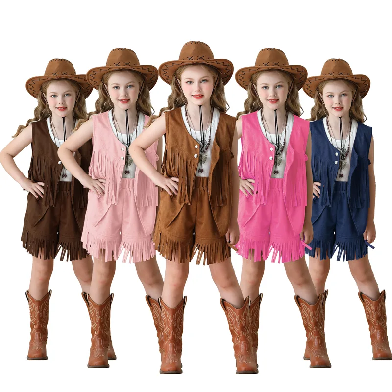 Denim Shorts Women - Vintage Woman Fringe Vest Bohemian Vintage