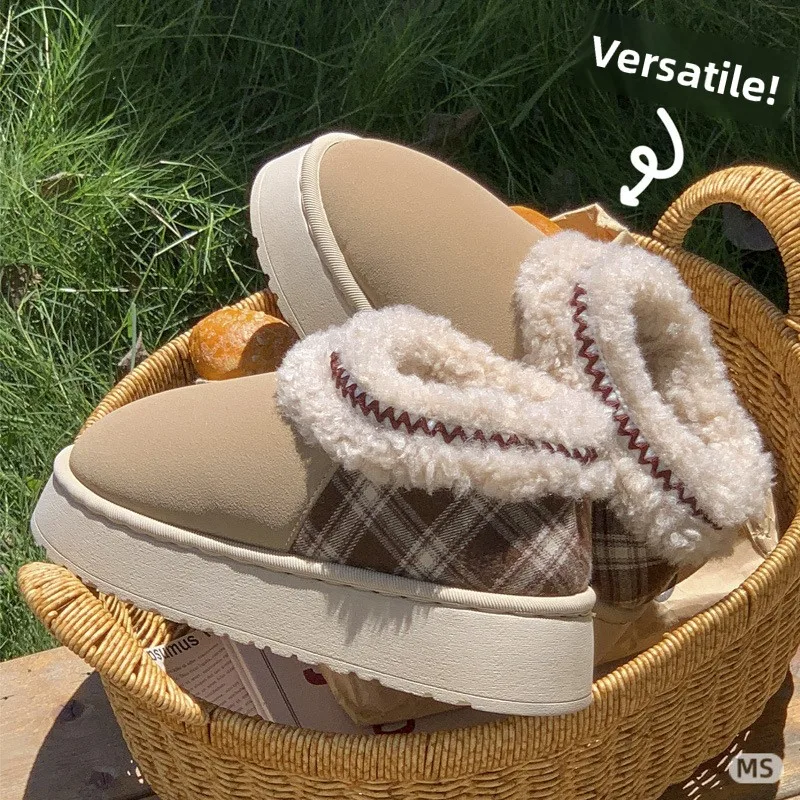 Women'S Fashion Winter 2026 - 2026 Platform Fluffy Slippers Women/men House