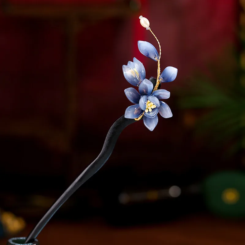 Women Fashion Hair Style - Wedding Hanfu Hairpin wood hair stick