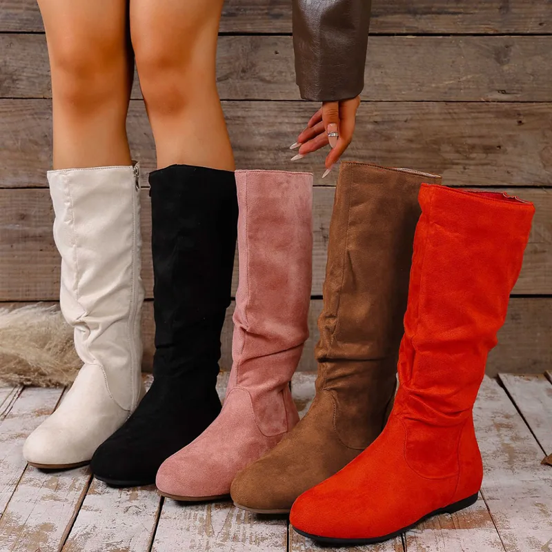 Women'S Fashion Winter 2026 - 2026 New Fashion Round Toe Suede