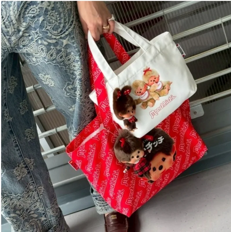 Canvas Tote Bag - Japanese, Korean and Thai cartoon Monchichi