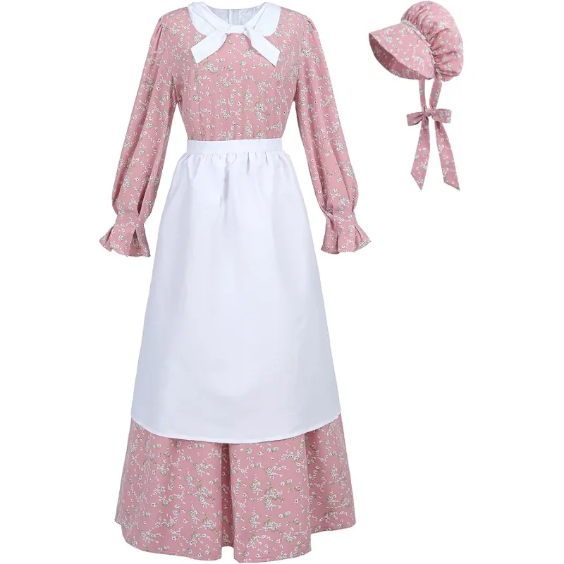 Women'S Fashion In The 1800S - Pioneer Prairie Dress Women Colonial Pilgrim