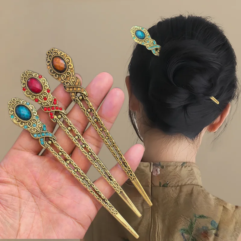 Women Fashion Hub - Vintage Metal Hair Sticks for Women
