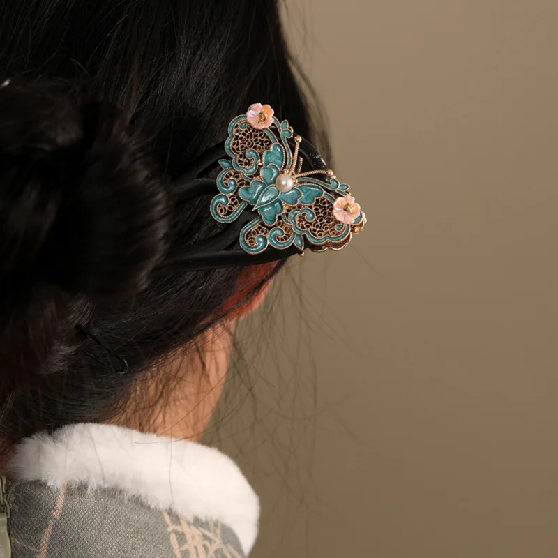 Women Fashion Hair Style - U Shape Chinese Style Hairpin For