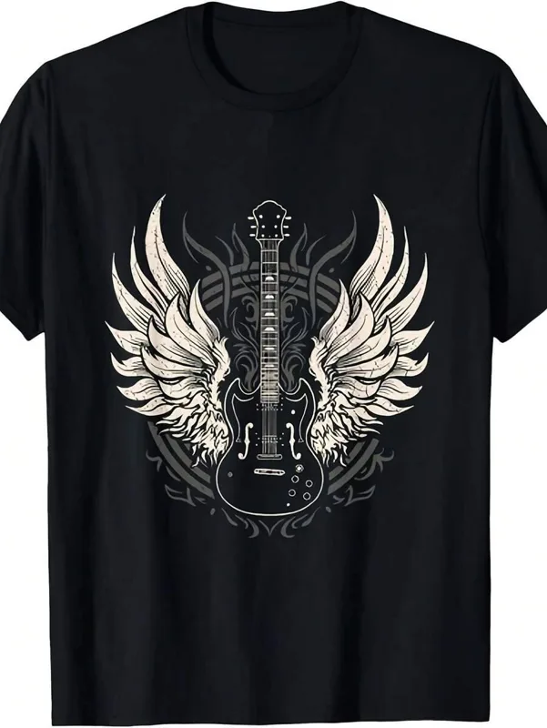 Women Fashion 80S - Guitar Wings Vintage Retro 80S Rock