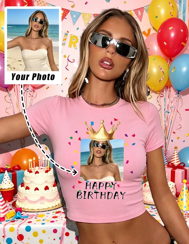 Women'S Fashion Graphic Tees - Custom Graphic Logo Slim T Shirts