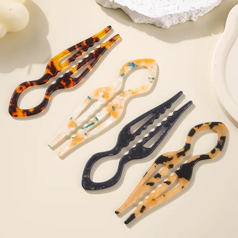U-Shaped Hair Sticks Tortoises - Women Fashion Hub review and price