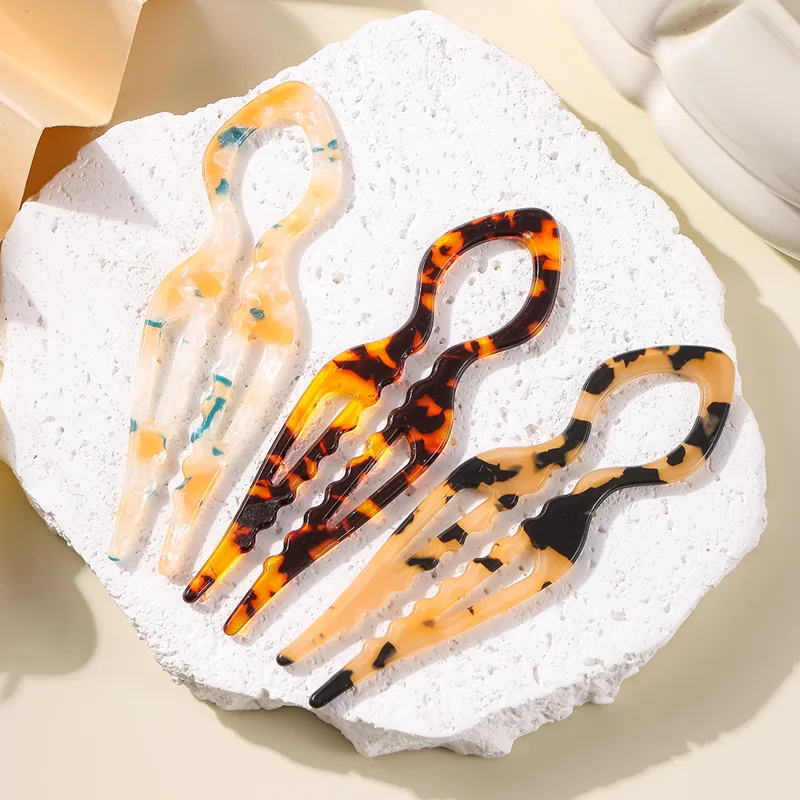 U-Shaped Hair Sticks Tortoises - Women Fashion Hub review and price