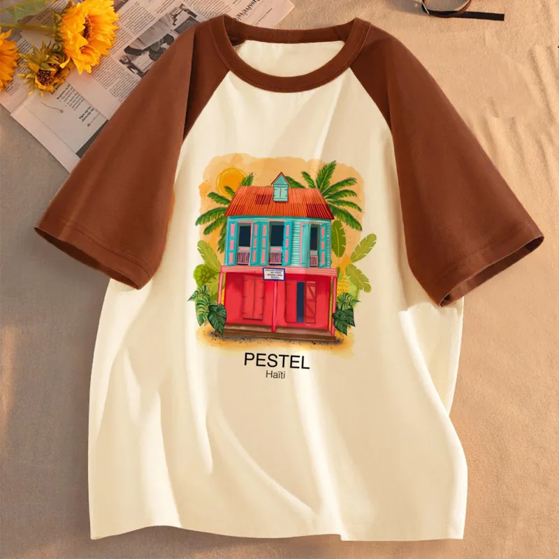 Haiti t-shirt women gothic 80s - Women Fashion 80S review and price