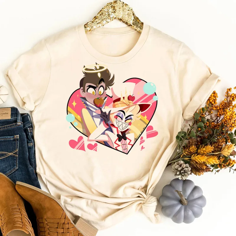 Hazbin Hotel t-shirt shoujo ko - Women Fashion 80S review and price