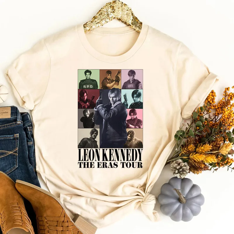 Leon Kennedy t shirt female ko - Women Fashion 80S review and price