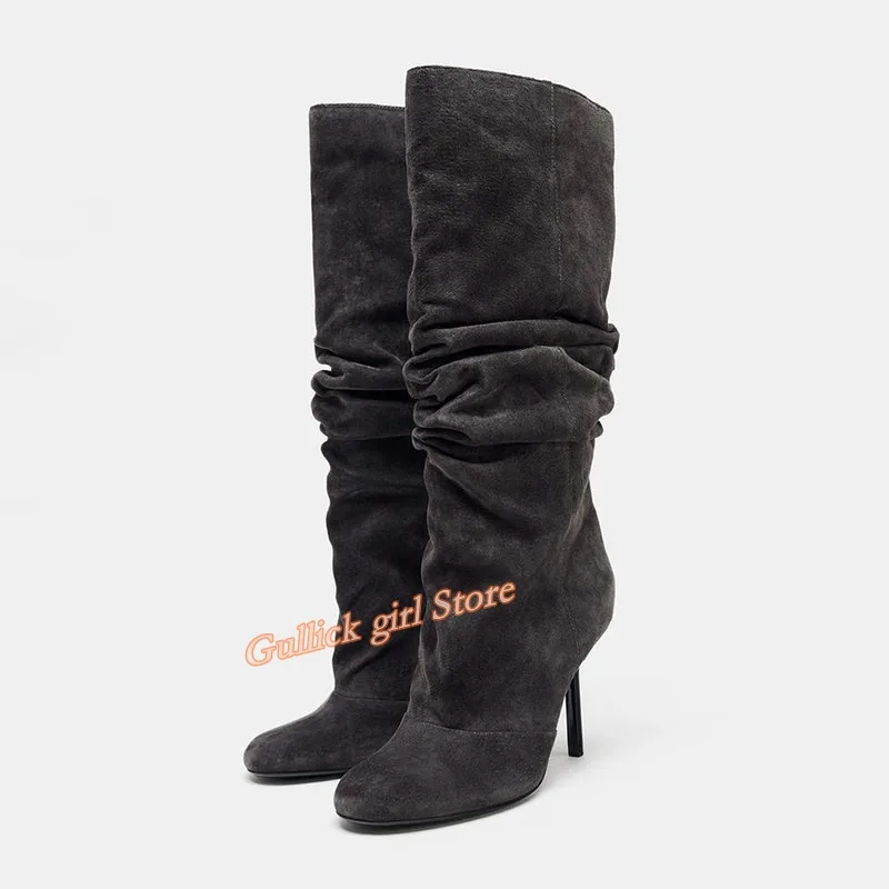 Suede Slouchy Knee High Boots  - Women'S Fashion Winter 2026 review and price