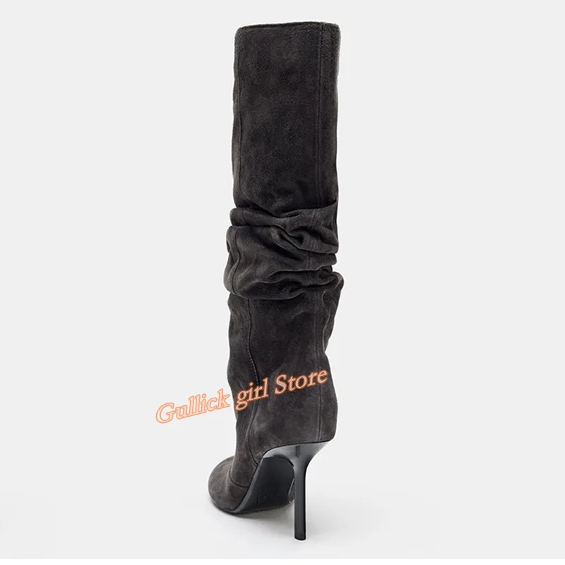 Suede Slouchy Knee High Boots  - Women'S Fashion Winter 2026 review and price