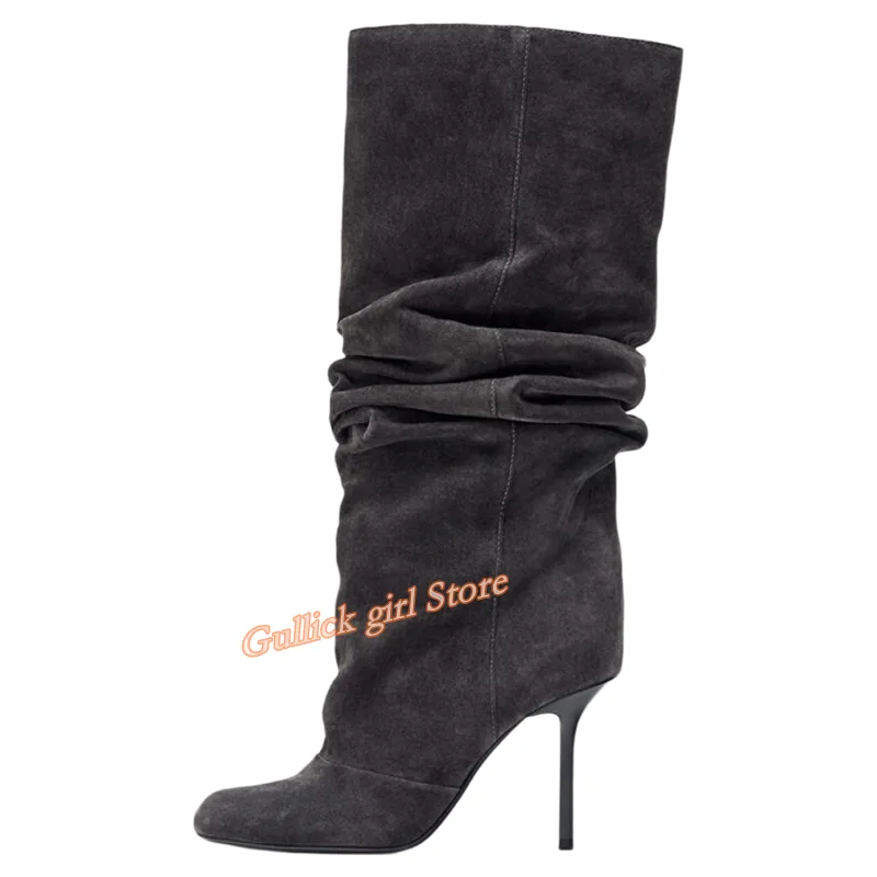 Suede Slouchy Knee High Boots  - Women'S Fashion Winter 2026 review and price