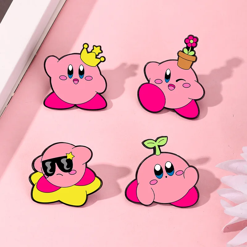 4pcs Kirby Enamel Lapel Pins S - Women Fashion Hub review and price