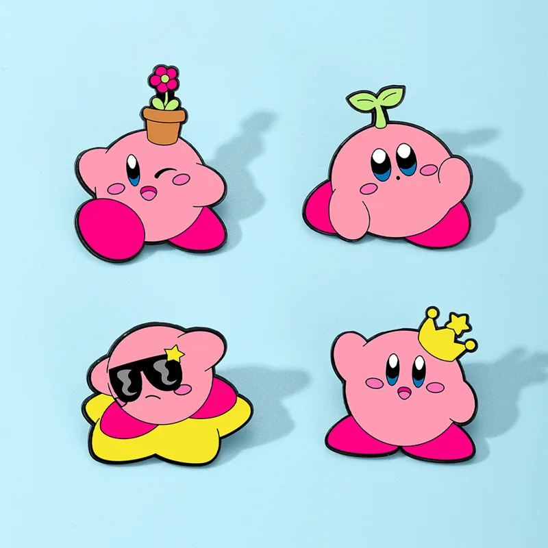 4pcs Kirby Enamel Lapel Pins S - Women Fashion Hub review and price
