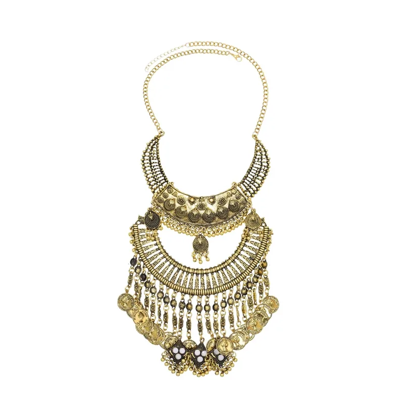 Retro Golden Gypsy Afghan Coin - Women Fashion Pakistan review and price