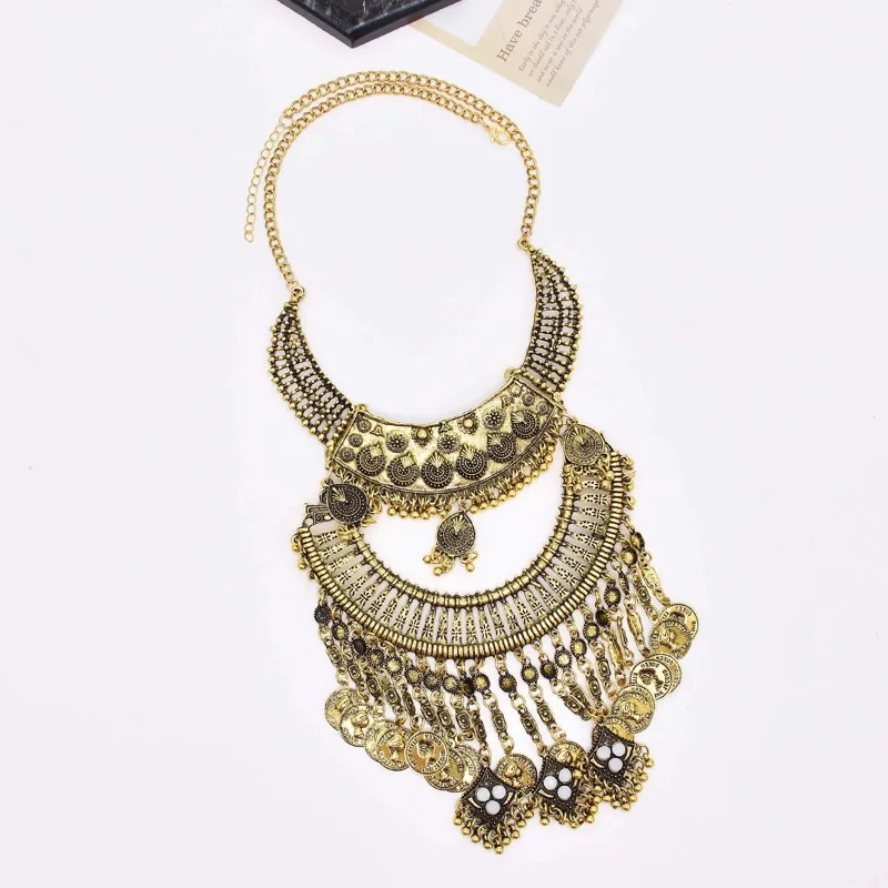 Retro Golden Gypsy Afghan Coin - Women Fashion Pakistan review and price