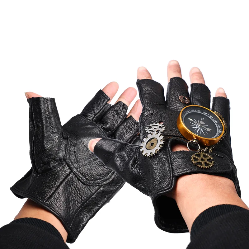 Steampunk PU Leather Fingerles - Women Fashion Gloves review and price