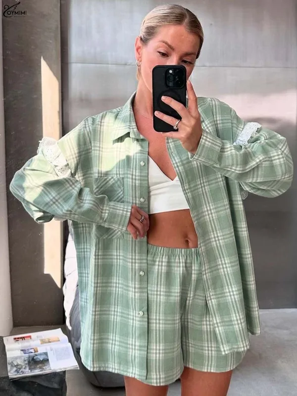 Oymimi Fashion Green Print Wom - Women Fashion 80S review and price