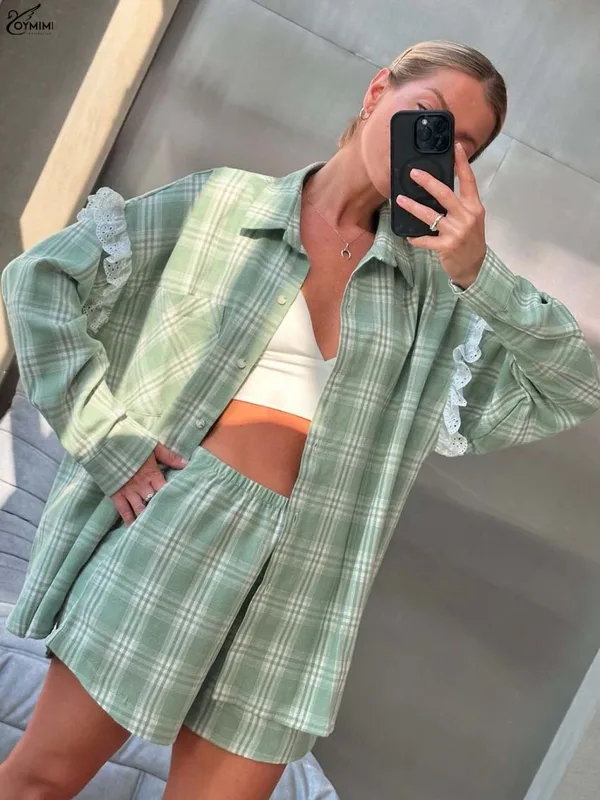 Oymimi Fashion Green Print Wom - Women Fashion 80S review and price