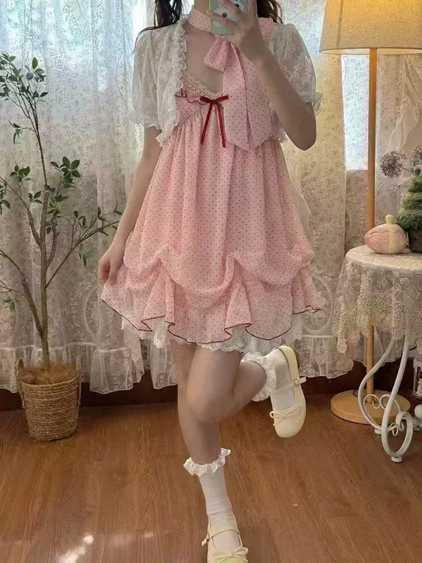 Japanese Fashion Sweet Cute 2  - Ruched Dress Mini review and price