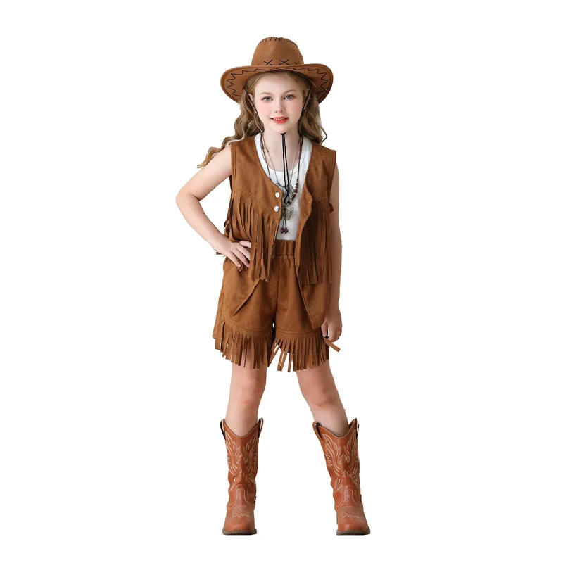 Vintage Woman Fringe Vest Bohe - Denim Shorts Women review and price