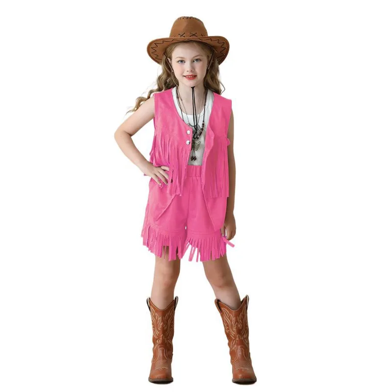 Vintage Woman Fringe Vest Bohe - Denim Shorts Women review and price