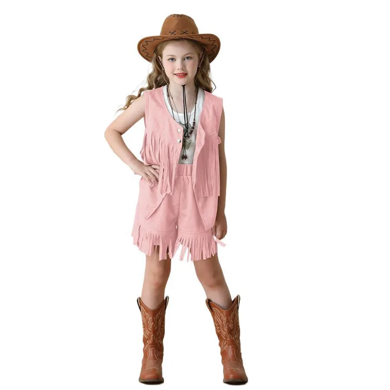 Vintage Woman Fringe Vest Bohe - Denim Shorts Women review and price