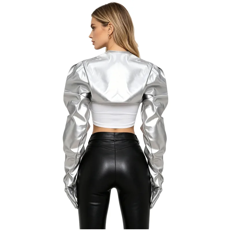 Womens Female Wet Look PU Card - Women Fashion Gloves review and price