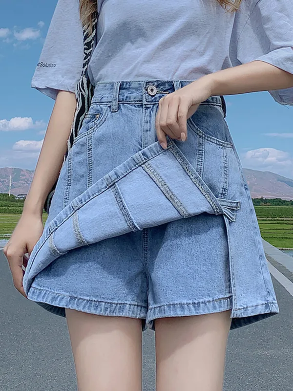 Women's Vintage Washed Denim S - Denim Shorts Women review and price