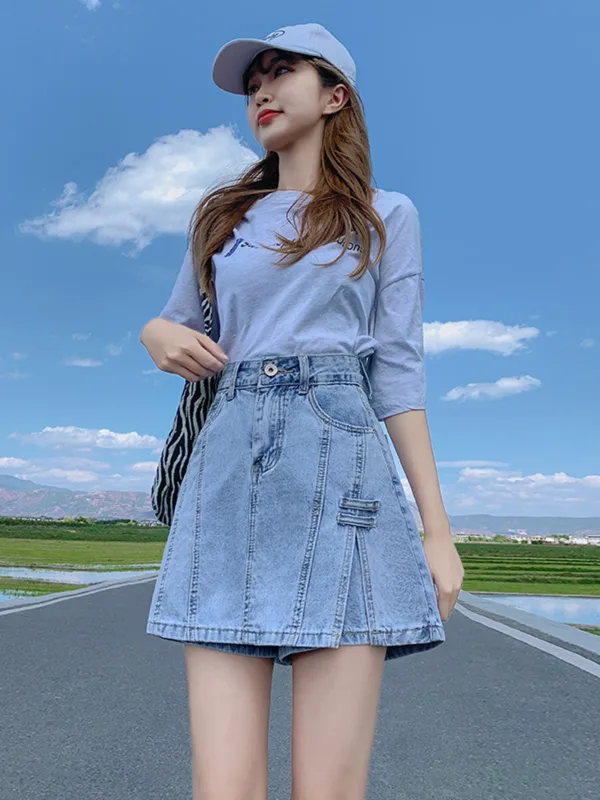 Women's Vintage Washed Denim S - Denim Shorts Women review and price