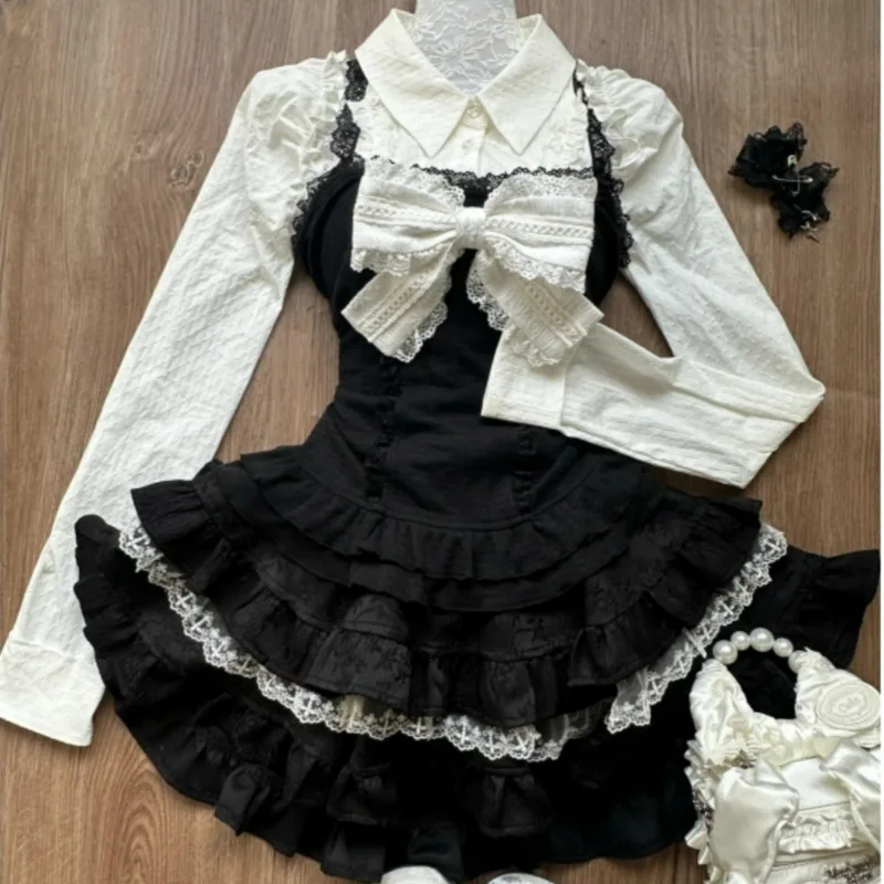 Y2k Aesthetic Lolita Style 3 P - Women Fashion Japan review and price