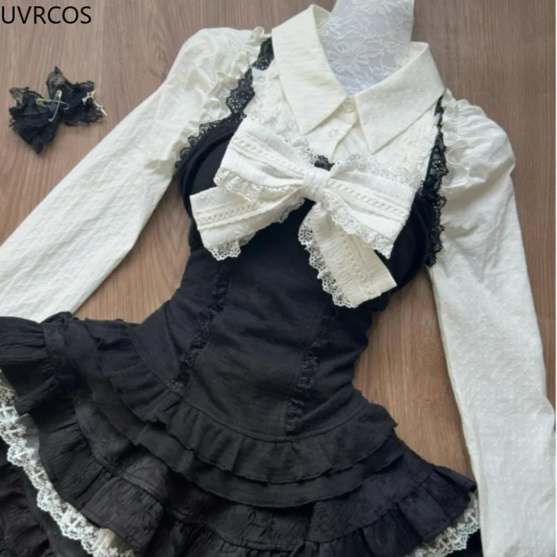 Y2k Aesthetic Lolita Style 3 P - Women Fashion Japan review and price