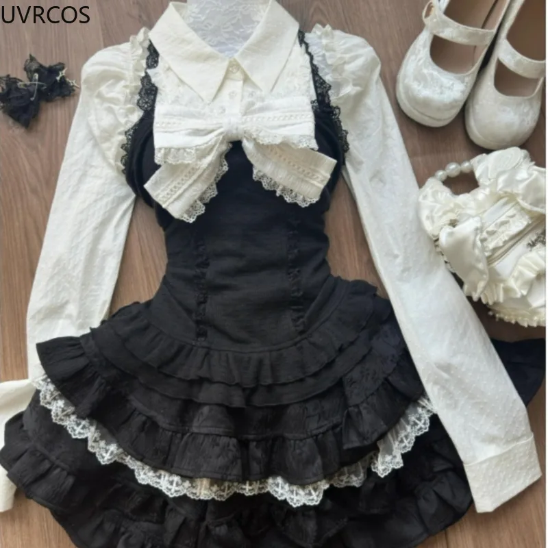 Y2k Aesthetic Lolita Style 3 P - Women Fashion Japan review and price