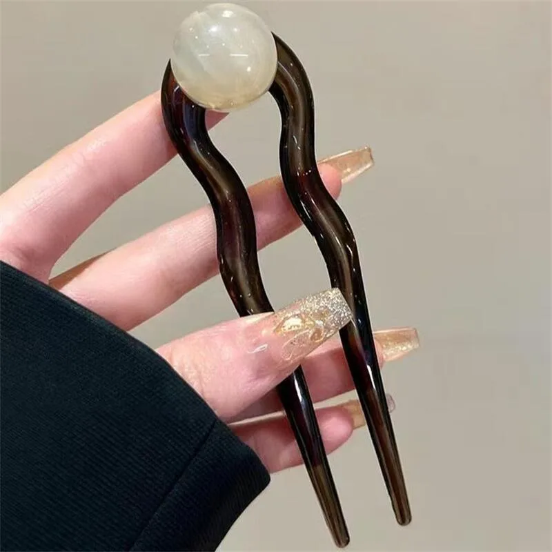 Fashion Colored Pearl U-Shaped - Women Fashion Hub review and price