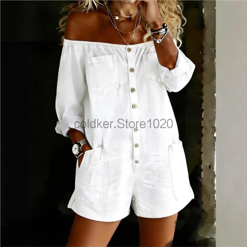 New Women Casual Off Shoulder  - Women'S Fashion Vintage Off Shoulder Long Sleeve Jumpsuit review and price