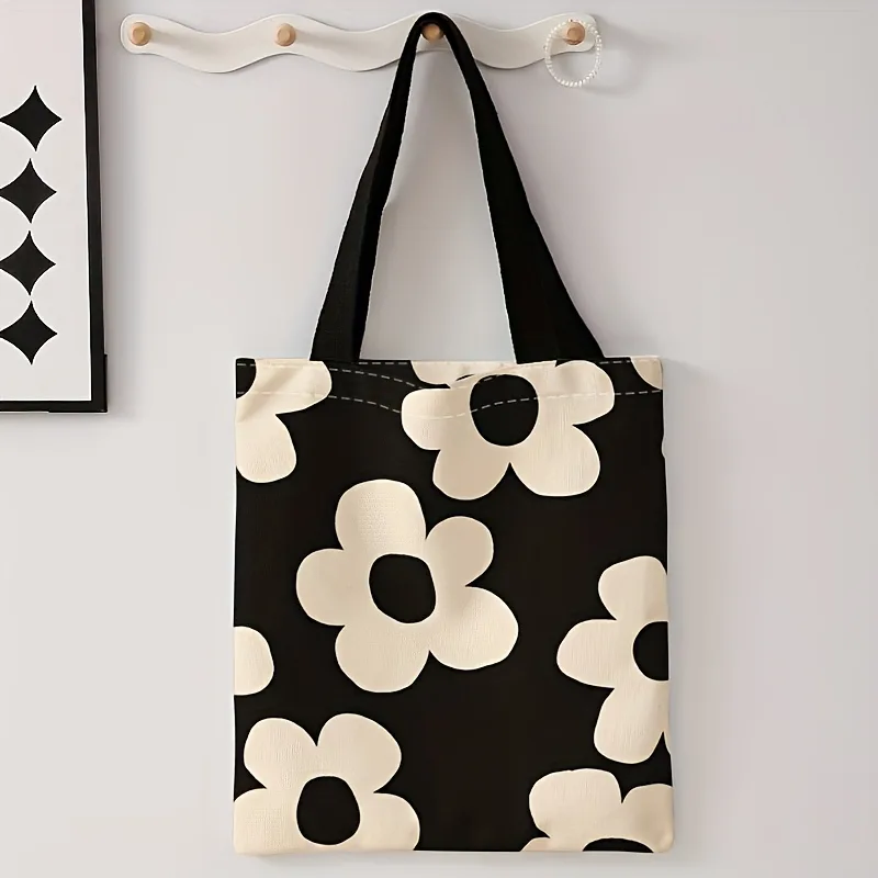 Yellow flower printed tote bag - Canvas Tote Bag review and price