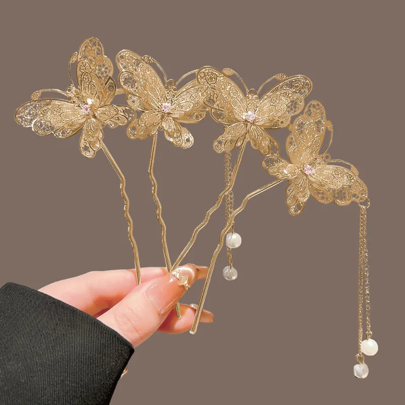 Neo Chinese Double Butterfly T - Women Fashion Hair Style review and price