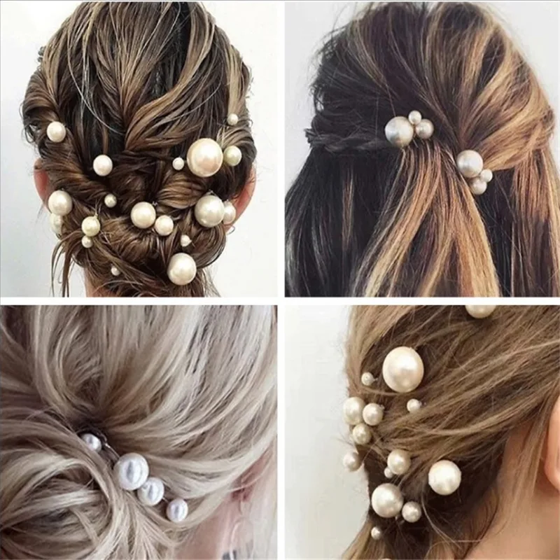 Fashion Simulated Pearl Hairpi - Women Fashion Hair Style review and price