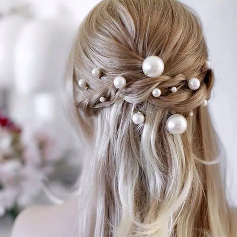 Fashion Simulated Pearl Hairpi - Women Fashion Hair Style review and price