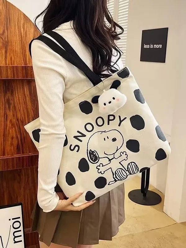 Cartoon Snoopy Canvas Shoulder - Canvas Tote Bag review and price