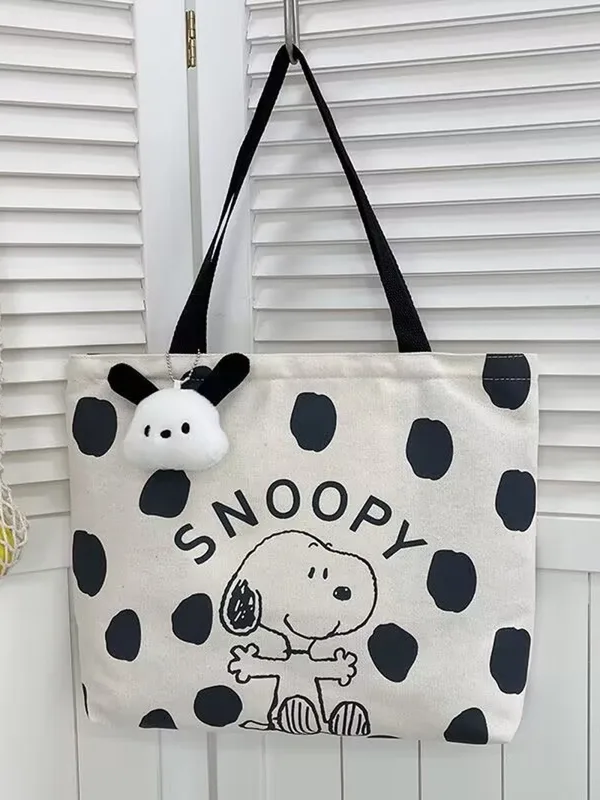 Cartoon Snoopy Canvas Shoulder - Canvas Tote Bag review and price