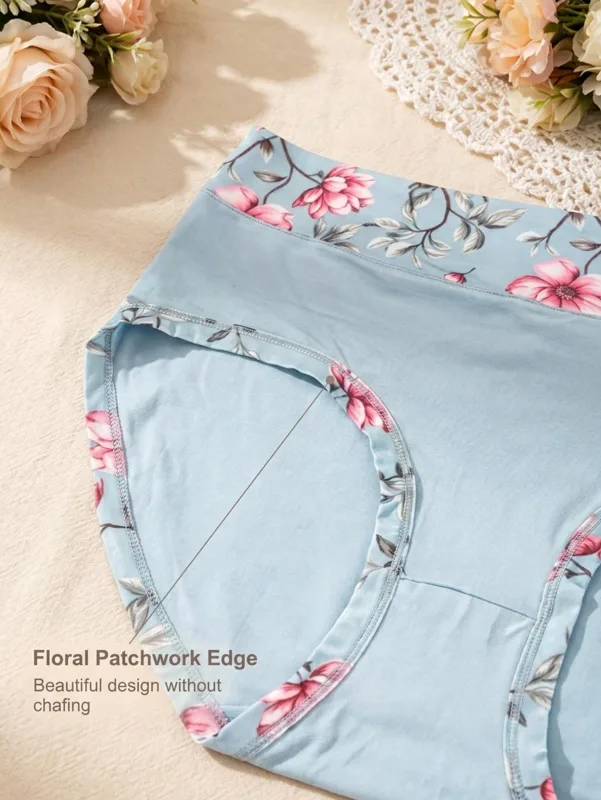 5PCS Plus Size Women's Flower  - Trend Women Fashion review and price