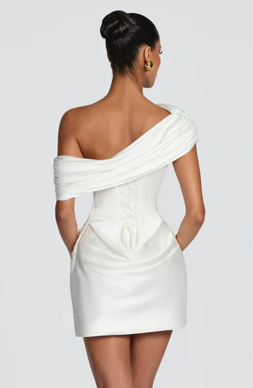 2 Styles White Satin Mini Dres - Ruched Dress Mini review and price